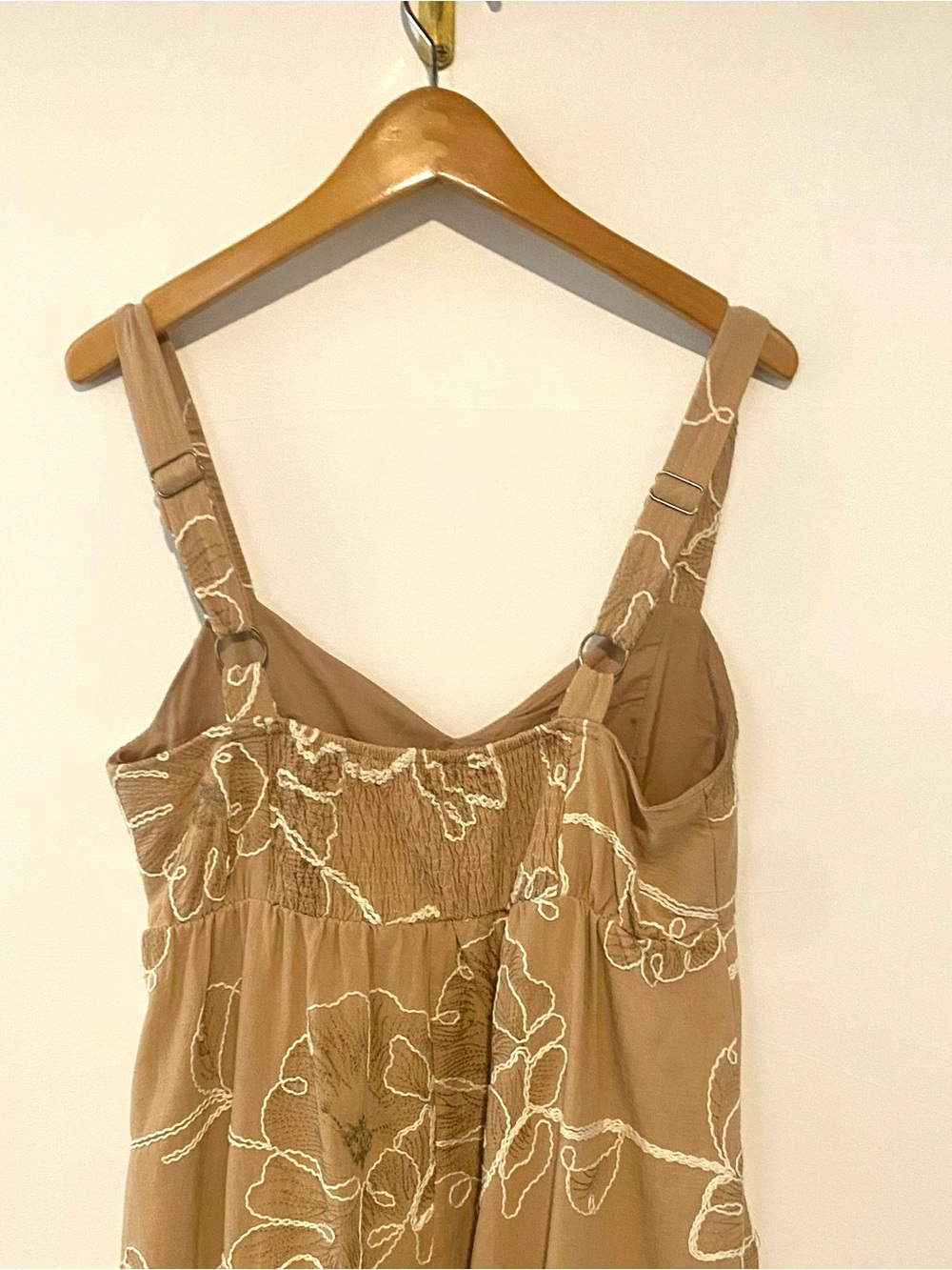 Blu Pepper Tan Floral Maxi Slip Dress - Picture 6 of 8